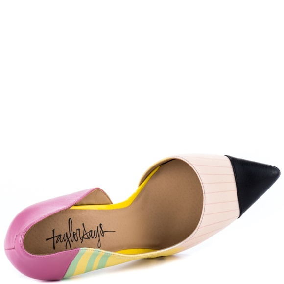 Pointed Multicolor Stiletto Artwork Heels NWT - Picture 5 of 5